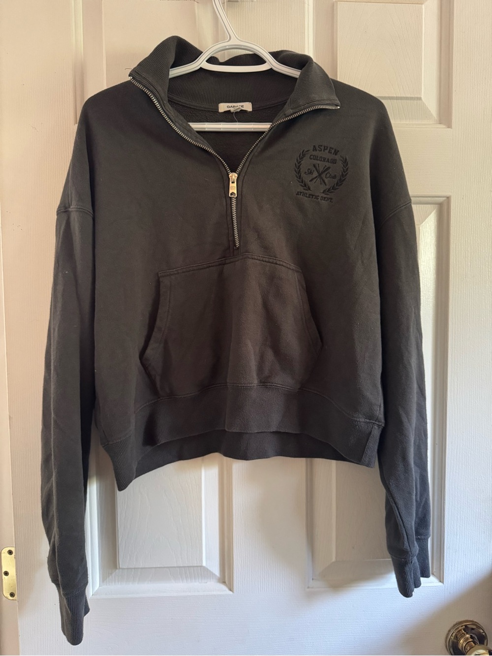 Garage half zip sweatshirt